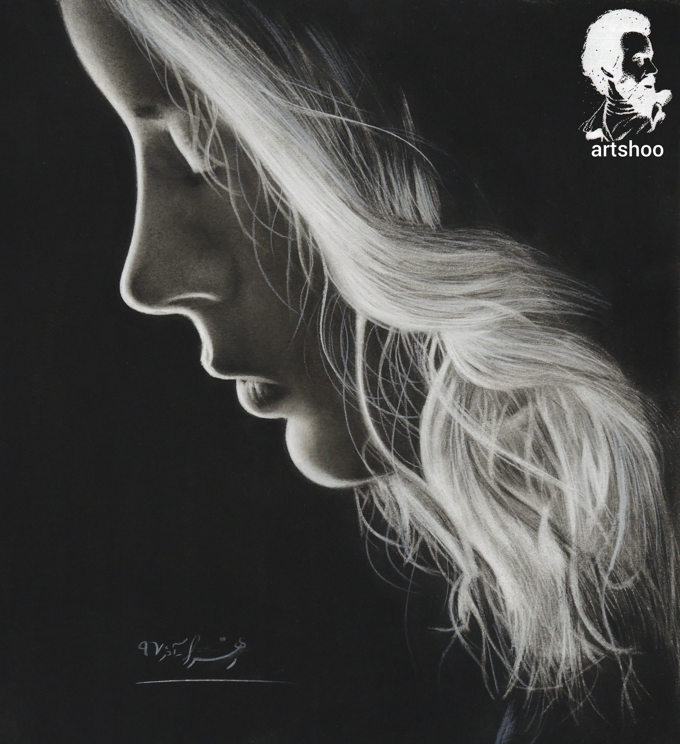 نقاشی سیاه قلم